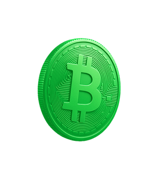 Floating card visualizing analytics data from the crypto market
